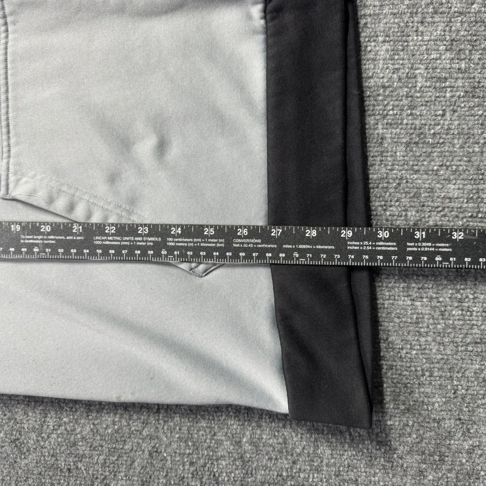 The North Face Full Zip Hoodie Mens XXL Gray Black Colorblock Fleece Sweatshirt